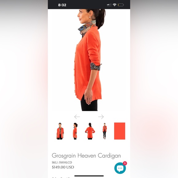 Gretchen Scott Designs Grosgrain Heaven Cardigan - Picture 3 of 5